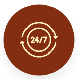 24/7 service